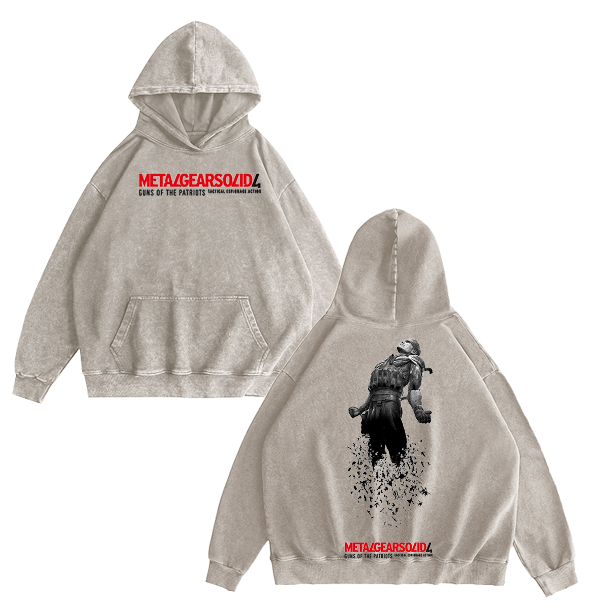 Metal Gear Solid 4 Vintage Washed T-shirt/Crewneck/Hoodie