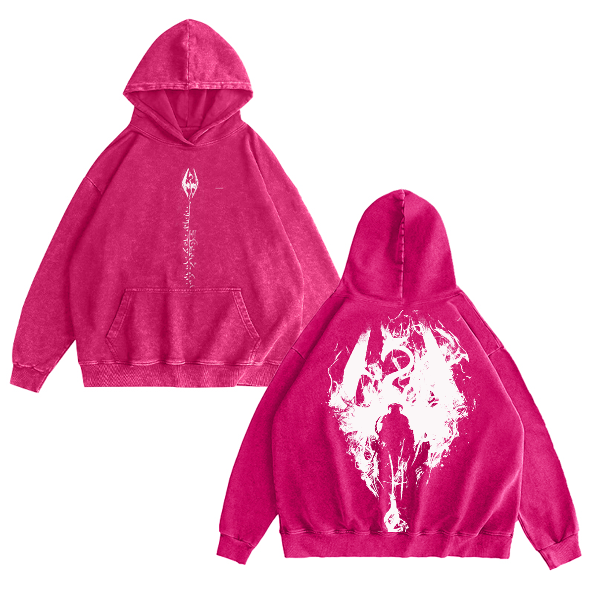 The Elder Scrolls V: Skyrim Vintage Unisex Washed Hoodie