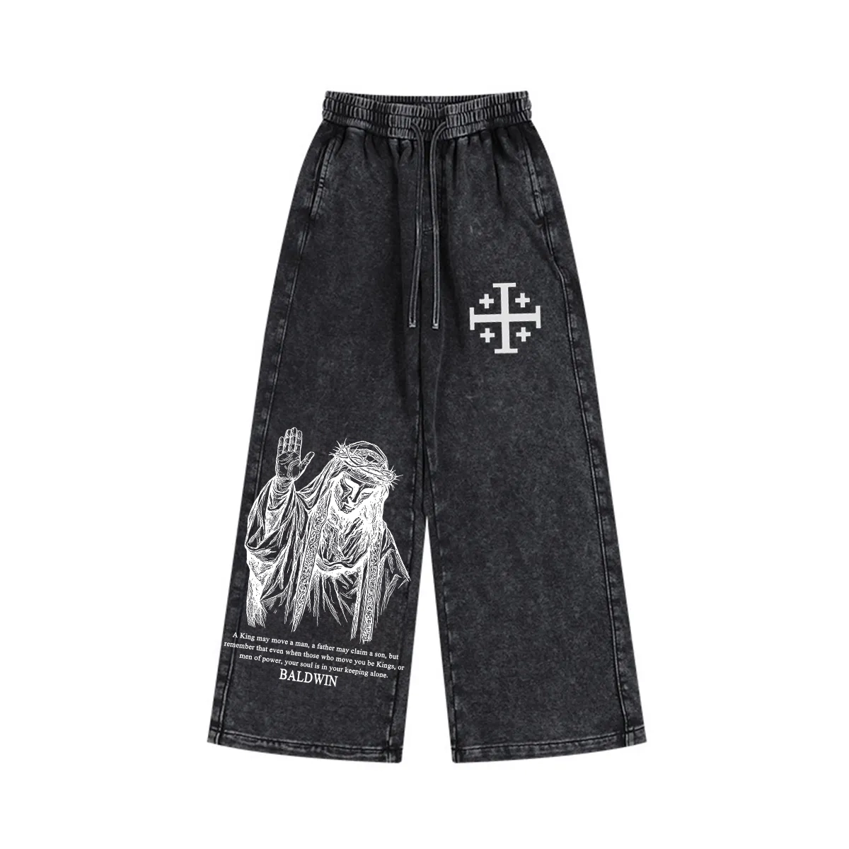 Baldwin IV never gave in to illness King of Jerusalem Vintage Washed Shorts/Pants