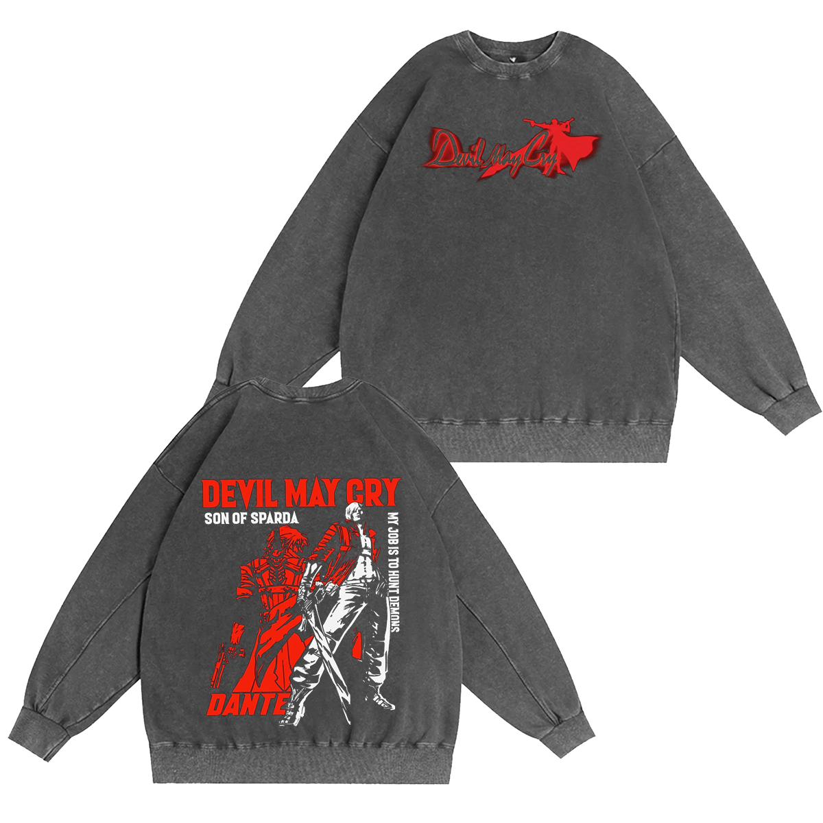 Devil May Cry Dante Vintage Washed T-shirt/Crewneck/Hoodie