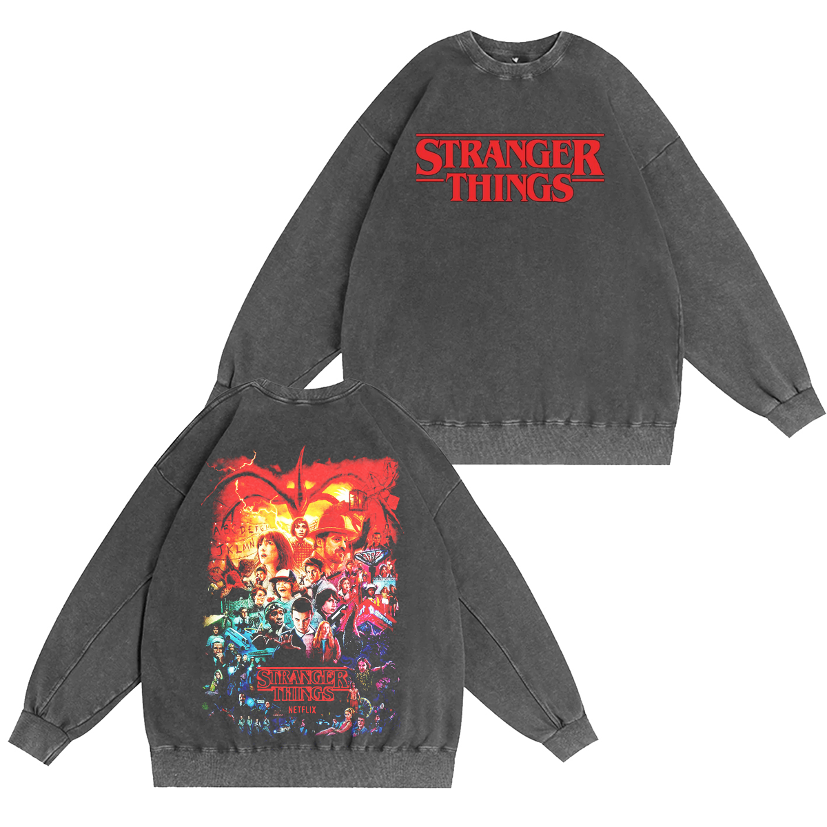 Stranger Things Vintage Washed T-shirt/Crewneck/Hoodie