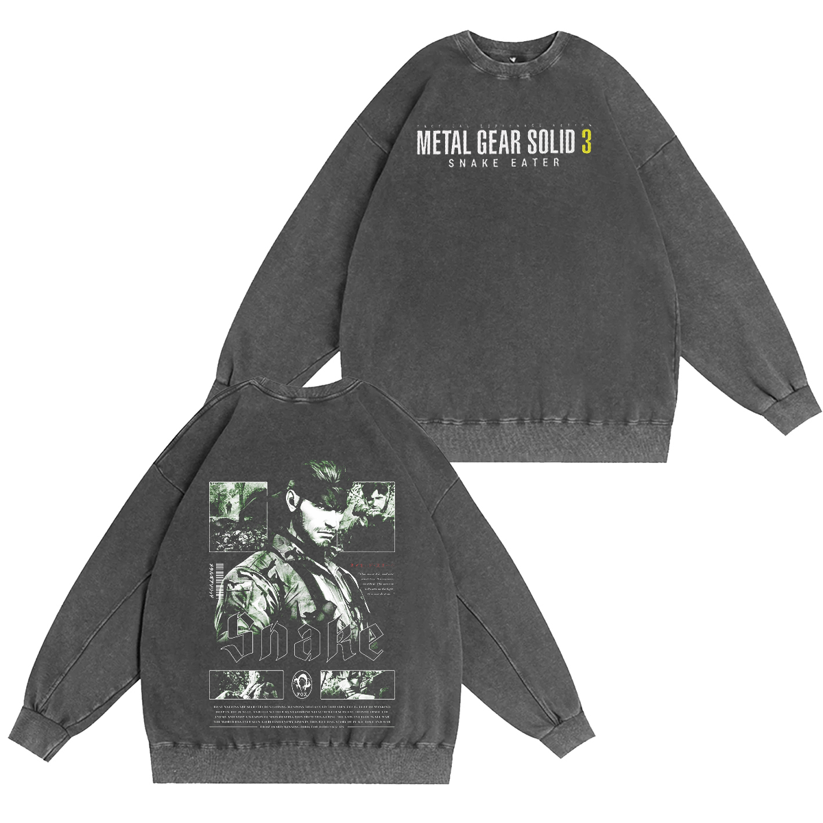 Metal Gear Vintage Washed T-shirt/Crewneck/Hoodie
