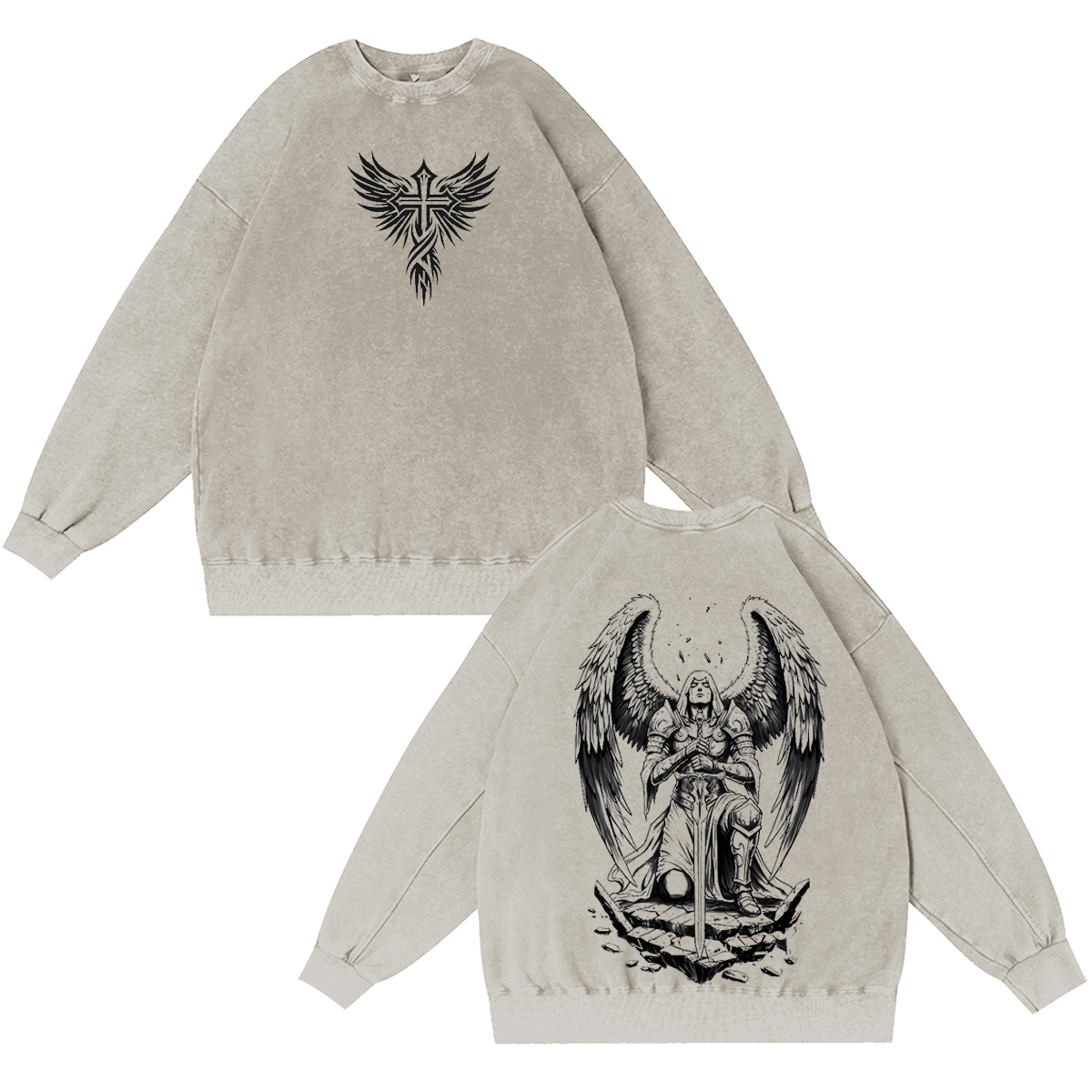 Archangel Saint Michael Vintage Washed T-shirt/Crewneck/Hoodie