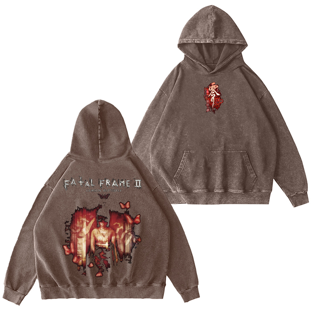 Fatal Frame II: Crimson Butterfly Washed T-shirt/Crewneck/Hoodie
