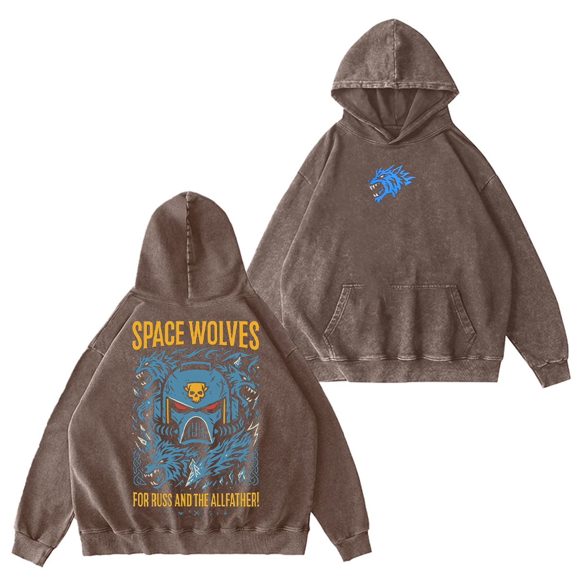 Space Wolves Warhammer 40k Vintage Washed T-shirt/Crewneck/Hoodie