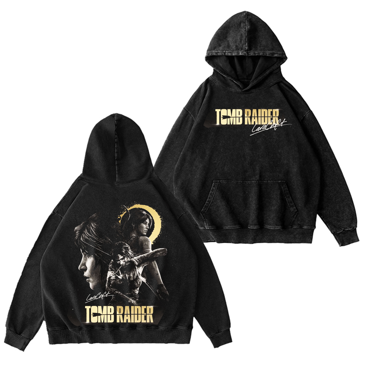 Tomb Raider Unisex Washed T-shirt/Crewneck/Hoodie