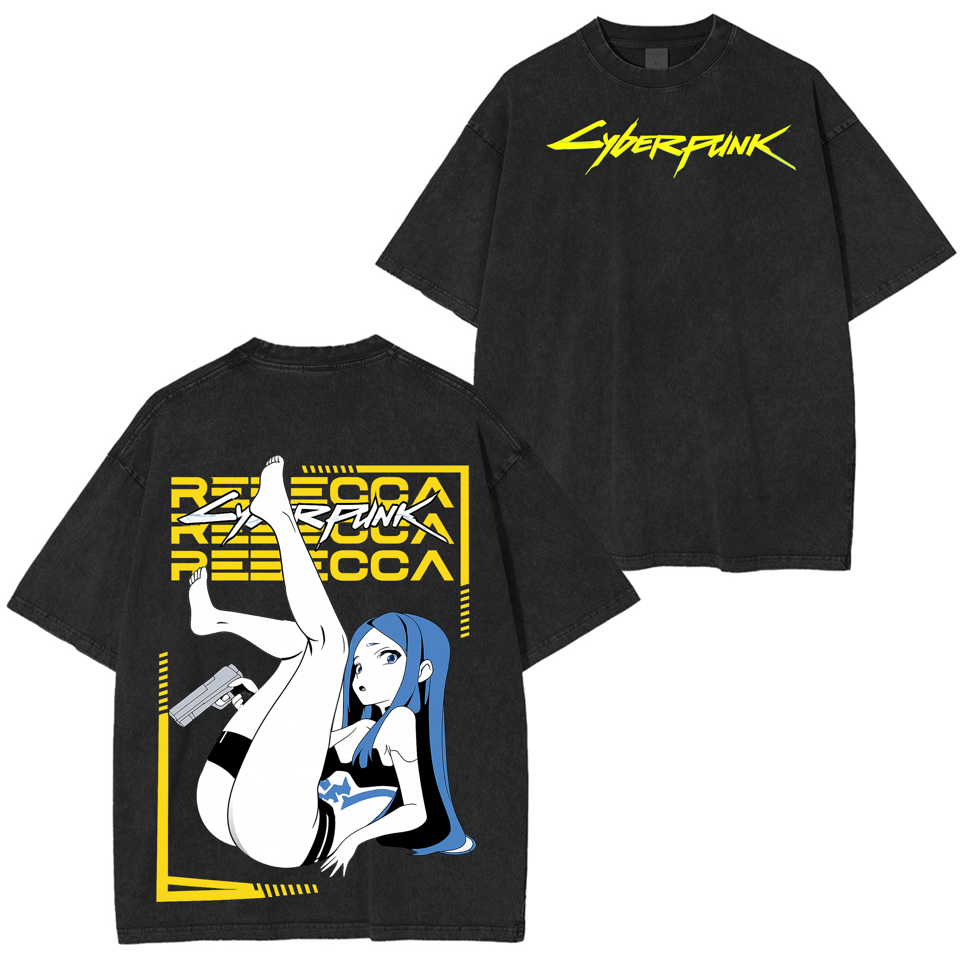 Cyberpunk: Edgerunners Vintage Unisex Washed T-Shirt