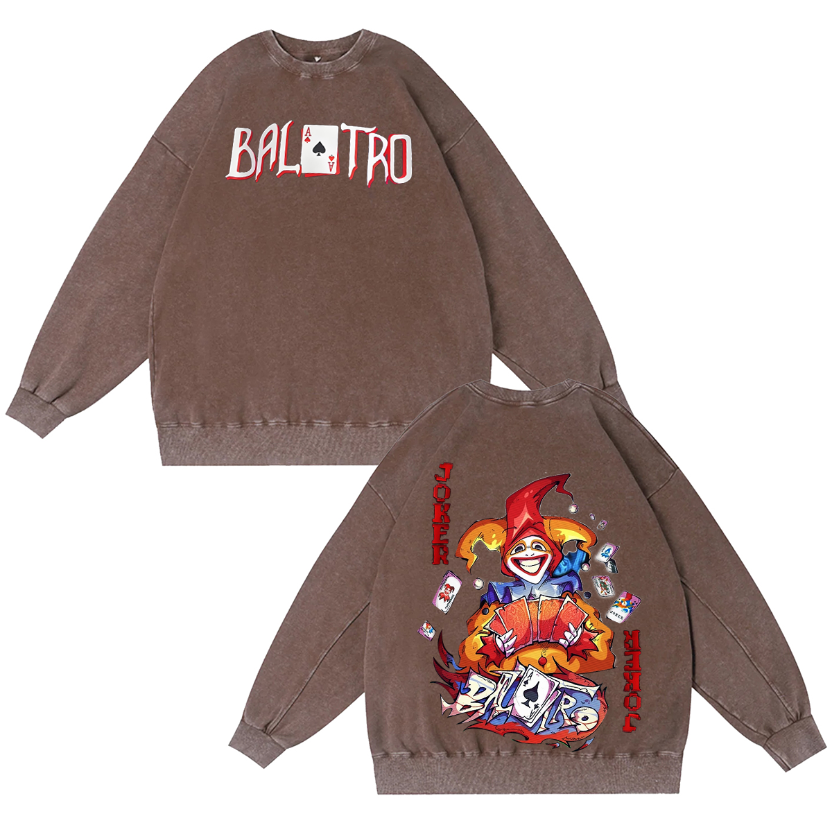 Balatro Unisex Washed T-shirt/Crewneck/Hoodie