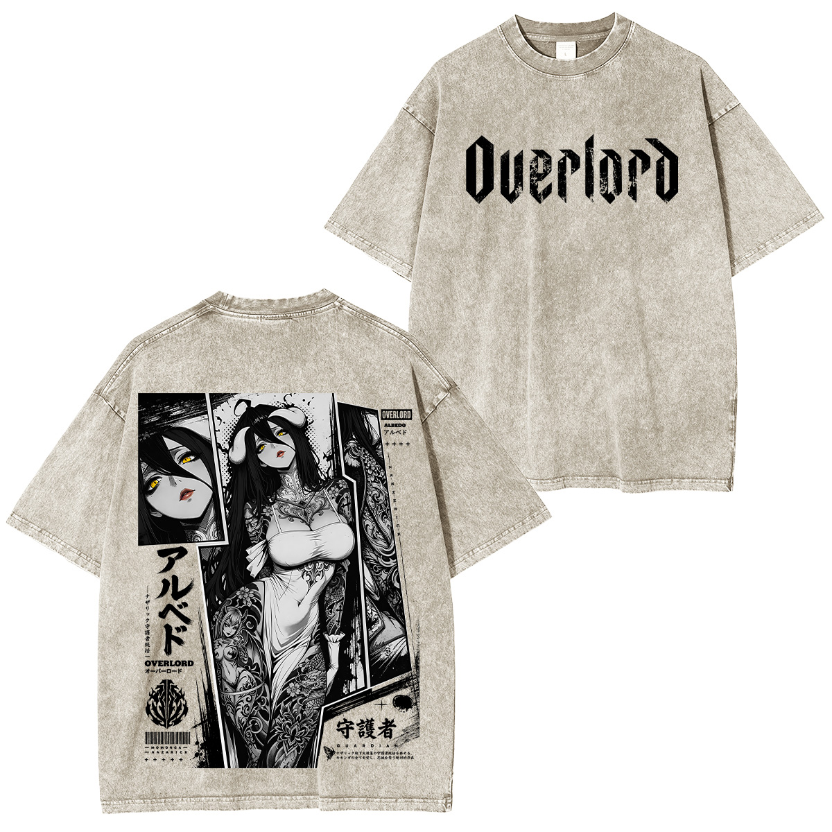Albedo Overlord Washed T-shirt/Crewneck/Hoodie