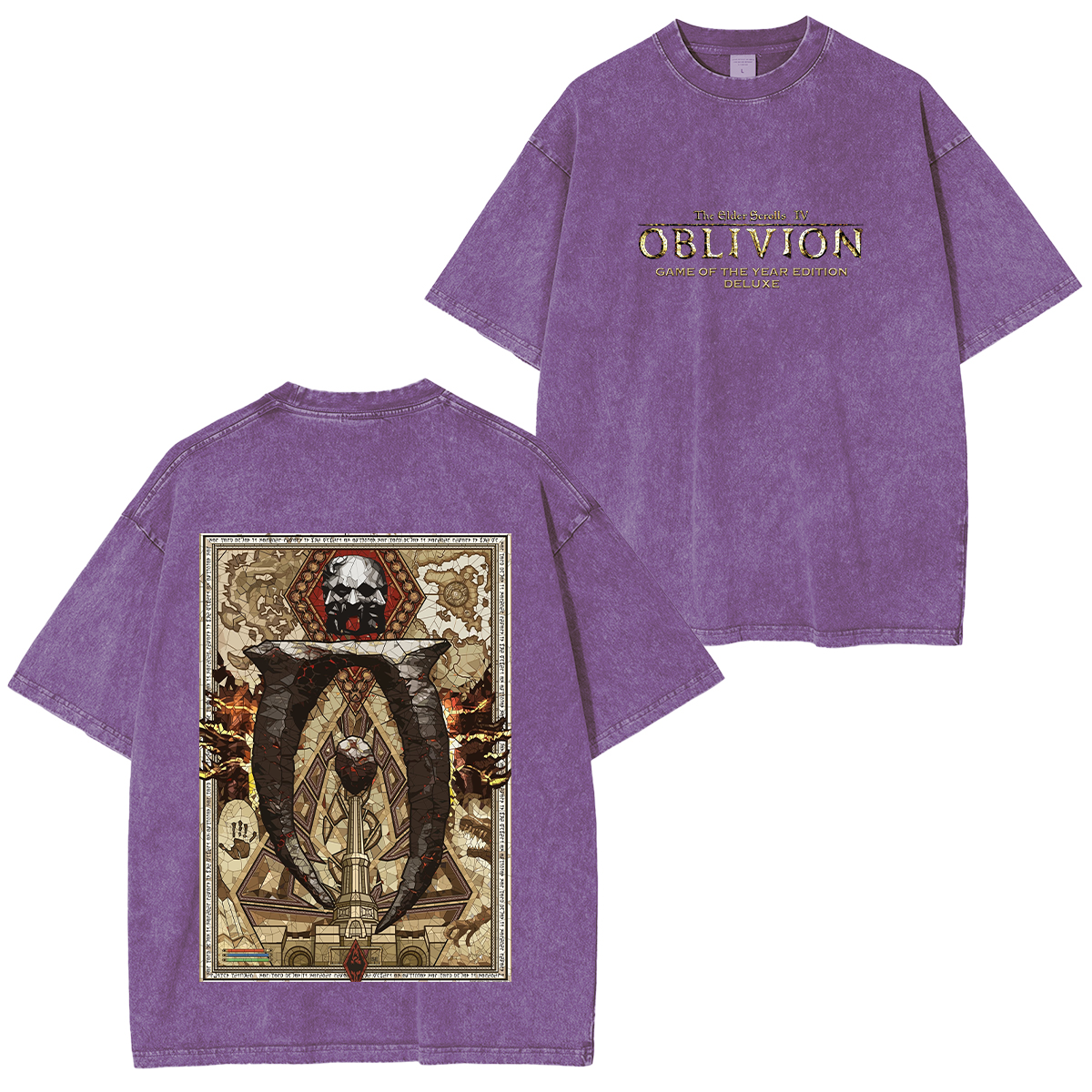 The Elder Scrolls IV Obilivion Remastered Vintage Washed Unisex T-Shirt