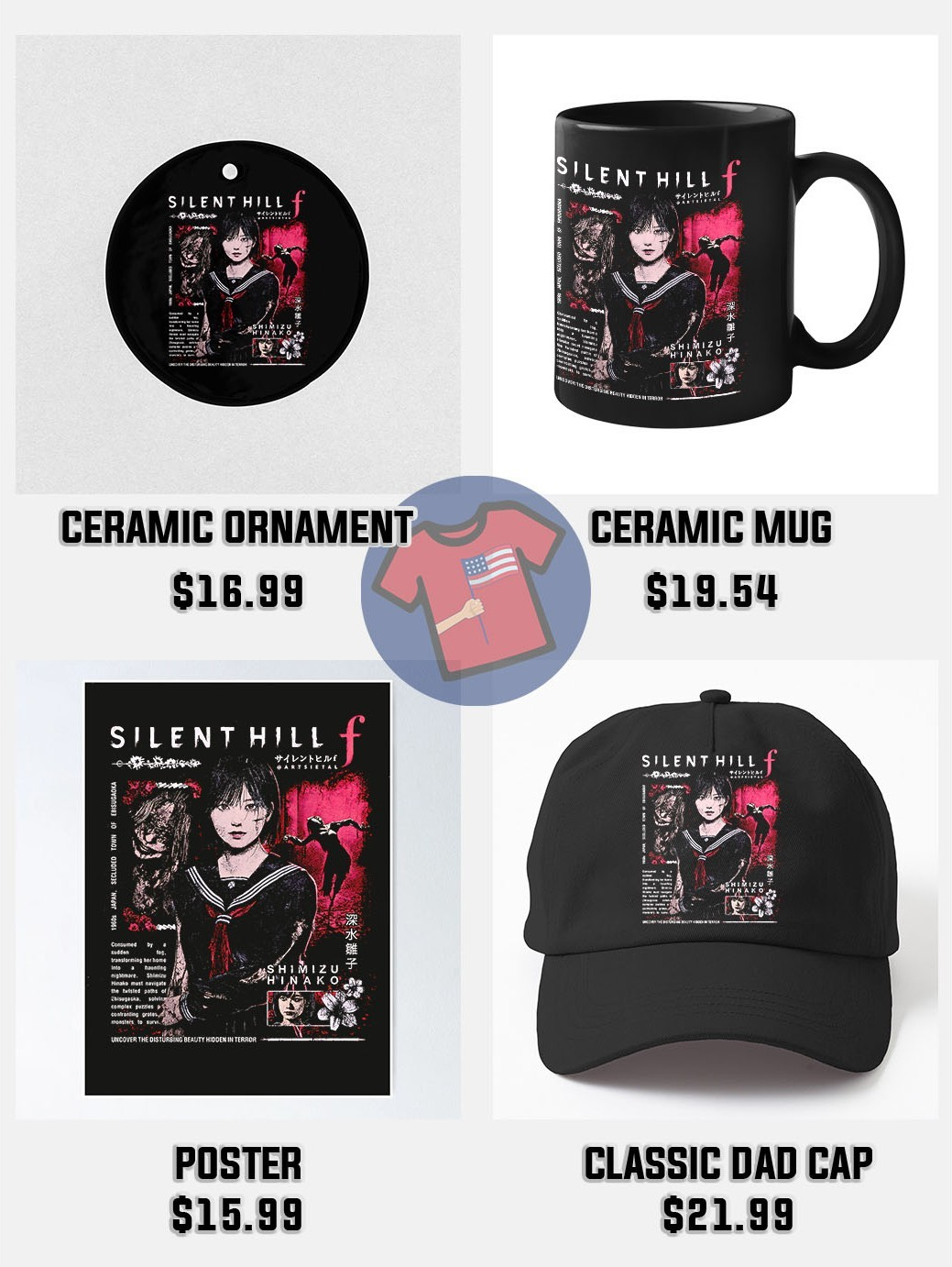 Silent Hill Shimizu Hinako Ornament/Cap/Poster/Mugs