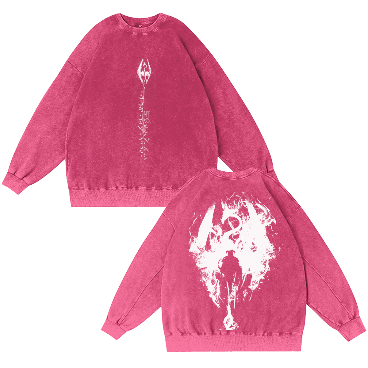 The Elder Scrolls V: Skyrim Vintage Unisex Washed Crewneck