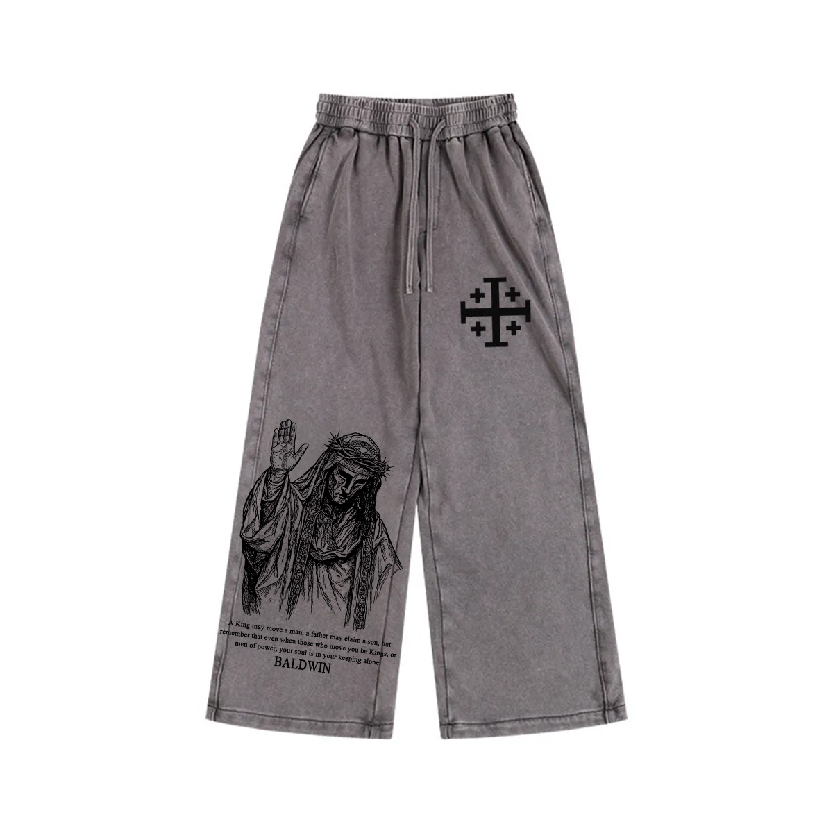 Baldwin IV never gave in to illness King of Jerusalem Vintage Washed Shorts/Pants