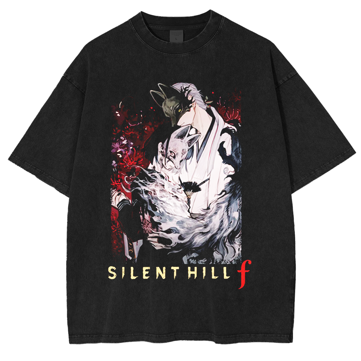 Fox Mask x Hinako Silent hill f Vintage Washed T-shirt/Crewneck/Hoodie