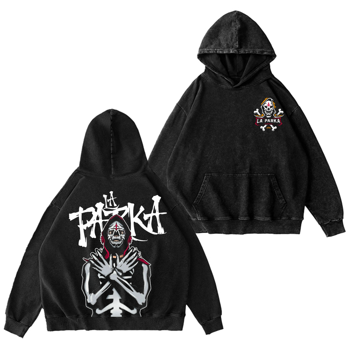 Wrestler La Parka Vintage Washed T-shirt/Crewneck/Hoodie