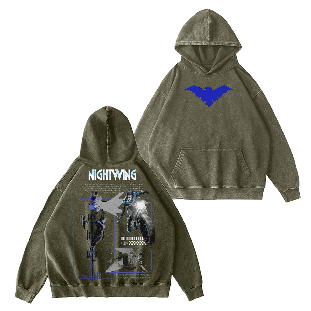 Nightwing Washed T-shirt/Crewneck/Hoodie