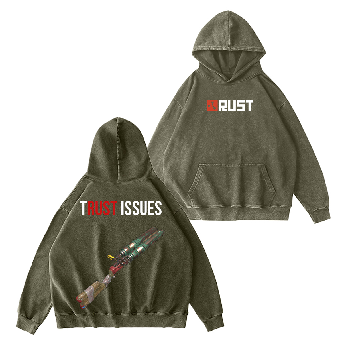 Rust Washed T-shirt/Crewneck/Hoodie