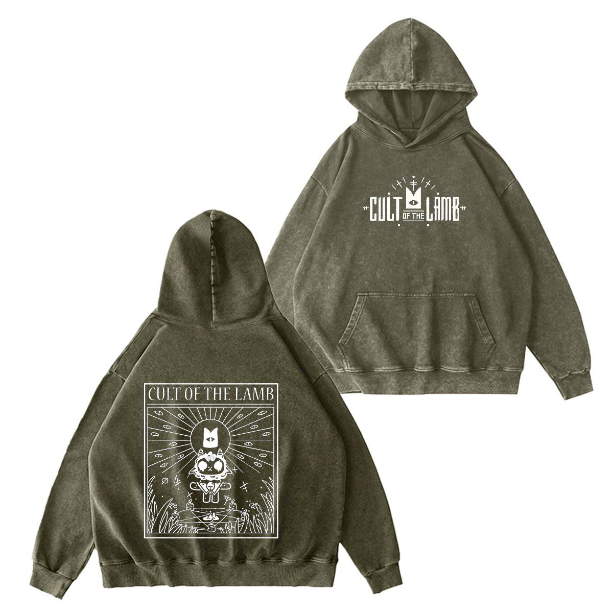 Cult of the Lamb Unisex Washed T-shirt/Crewneck/Hoodie
