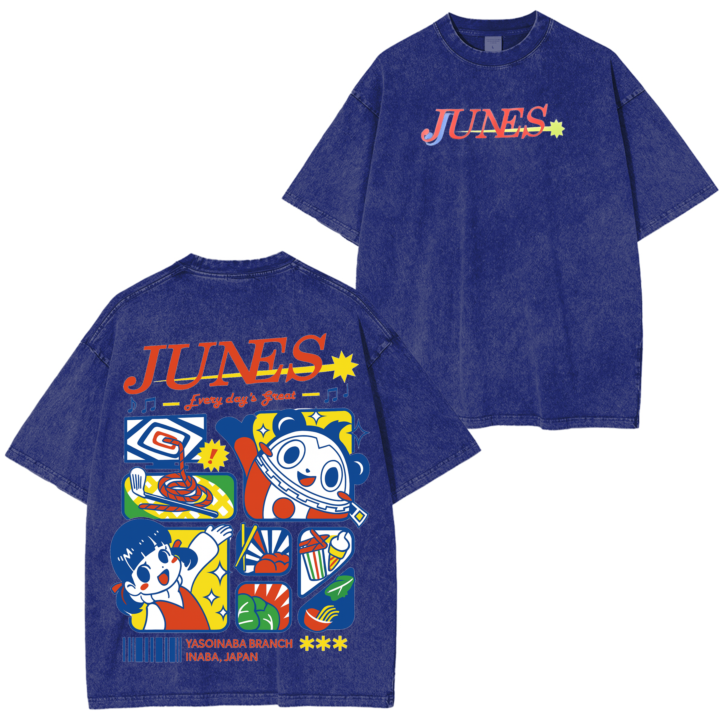 Persona 4 Junes Vintage Unisex Washed T-Shirt