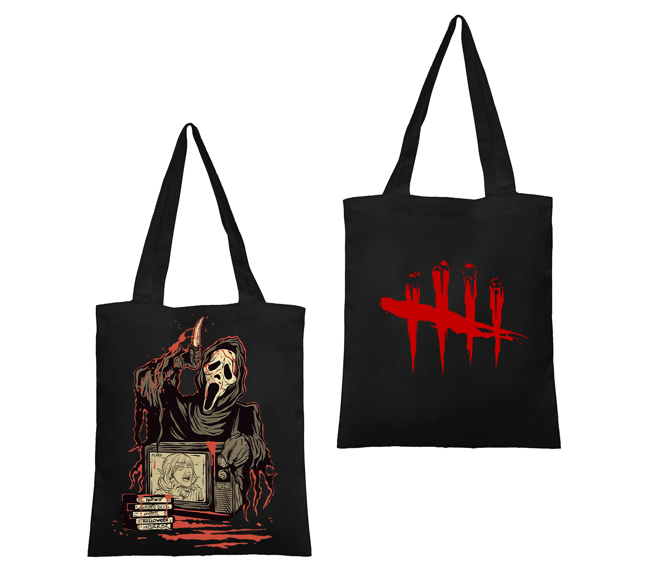 Ghost Face Dead by Daylight Horror Canvas Tote Bag