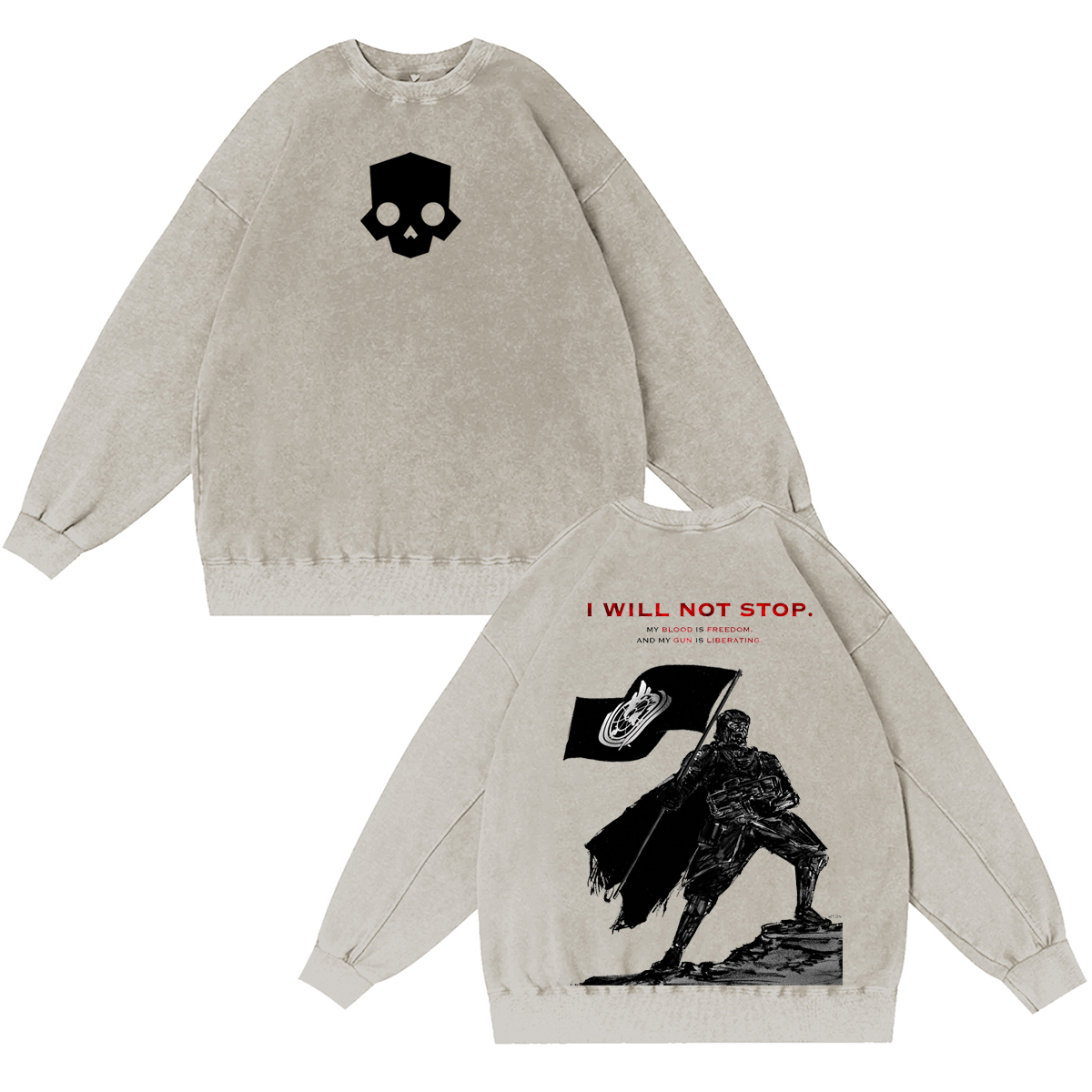 Helldivers 2 Washed T-shirt/Crewneck/Hoodie