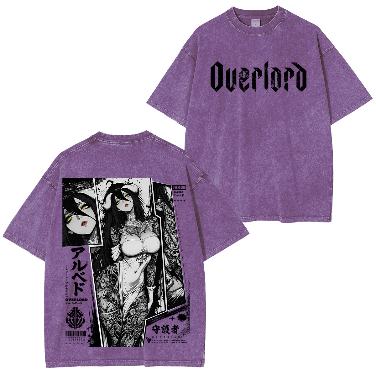 Albedo Overlord Washed T-shirt/Crewneck/Hoodie