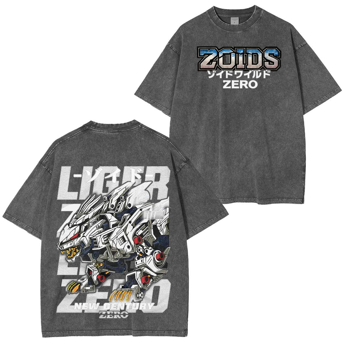 Liger Zero Zoids New Century Zero Streetwear Vintage Washed Unisex T-Shirt