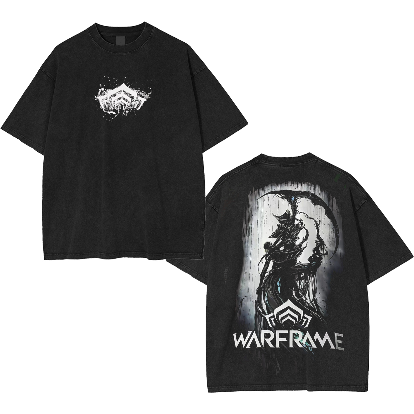 Warframe Unisex Washed T-Shirt-Back