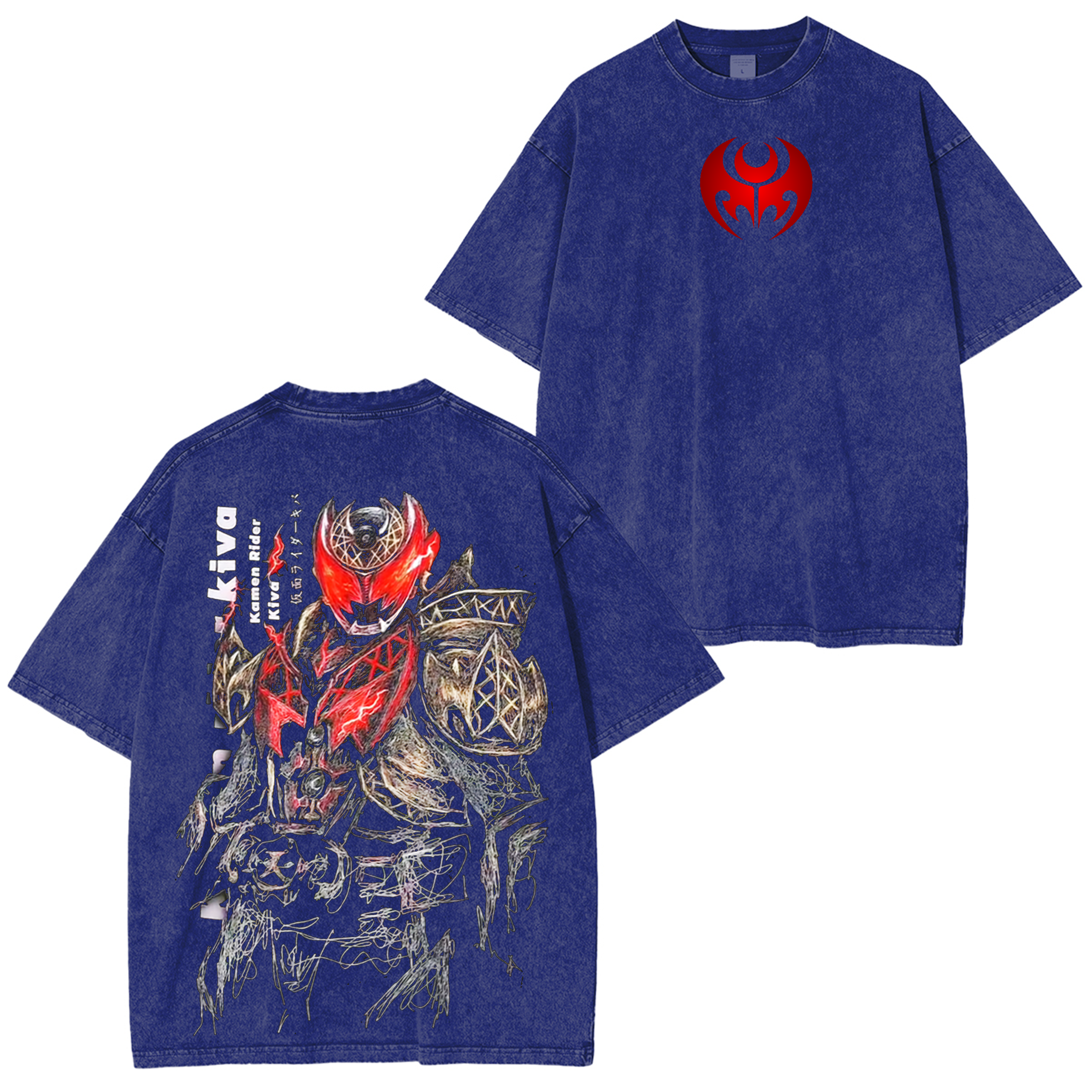 Kamen Rider Kiva Washed T-shirt/Crewneck/Hoodie