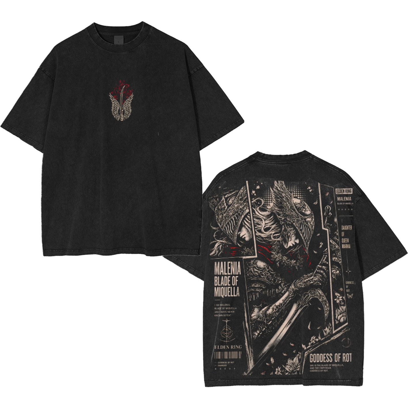 Elden Ring Vintage Unisex Washed T-Shirt