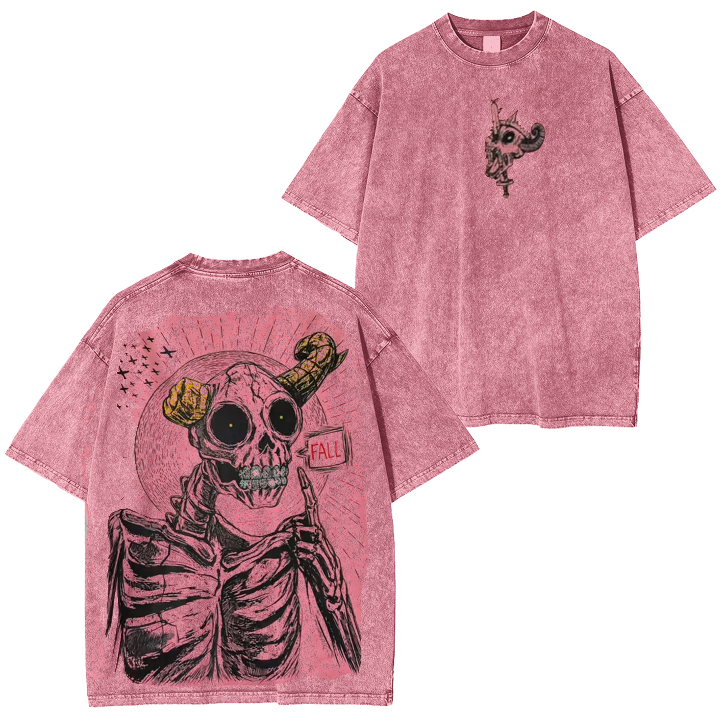 Adventure Time Unisex Washed T-Shirt-Back