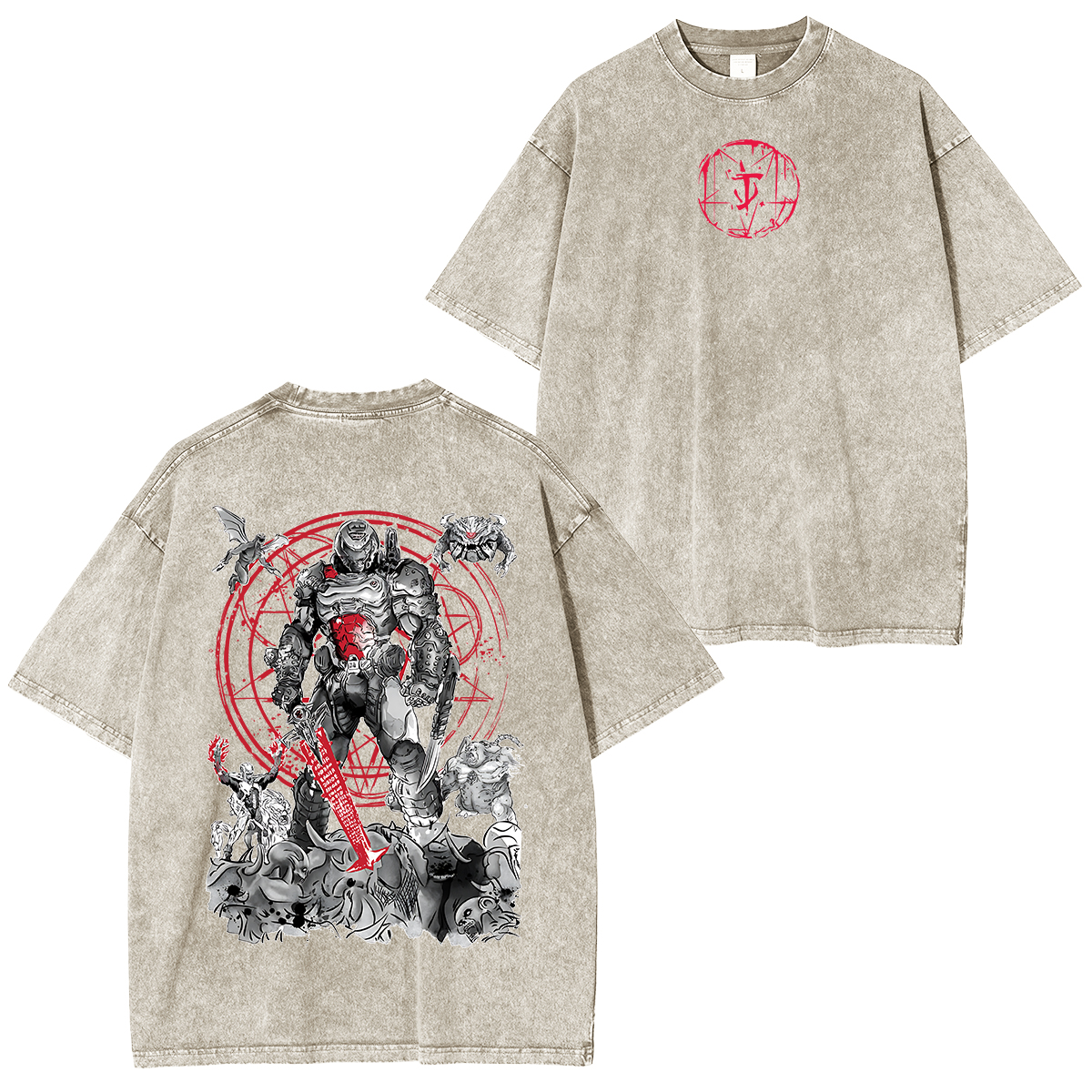 The Hell Walker v.2 Unisex Washed T-Shirt