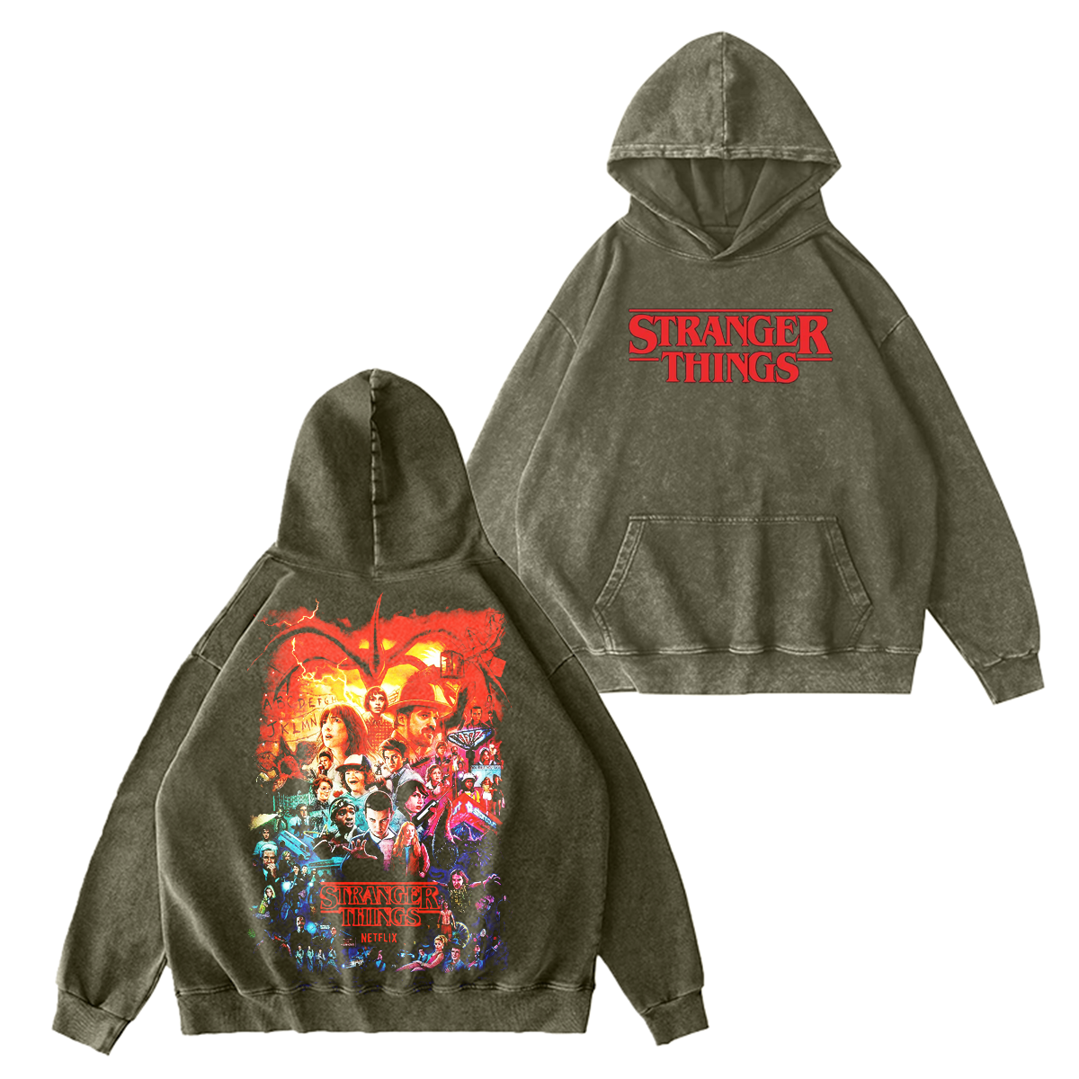 Stranger Things Vintage Washed T-shirt/Crewneck/Hoodie