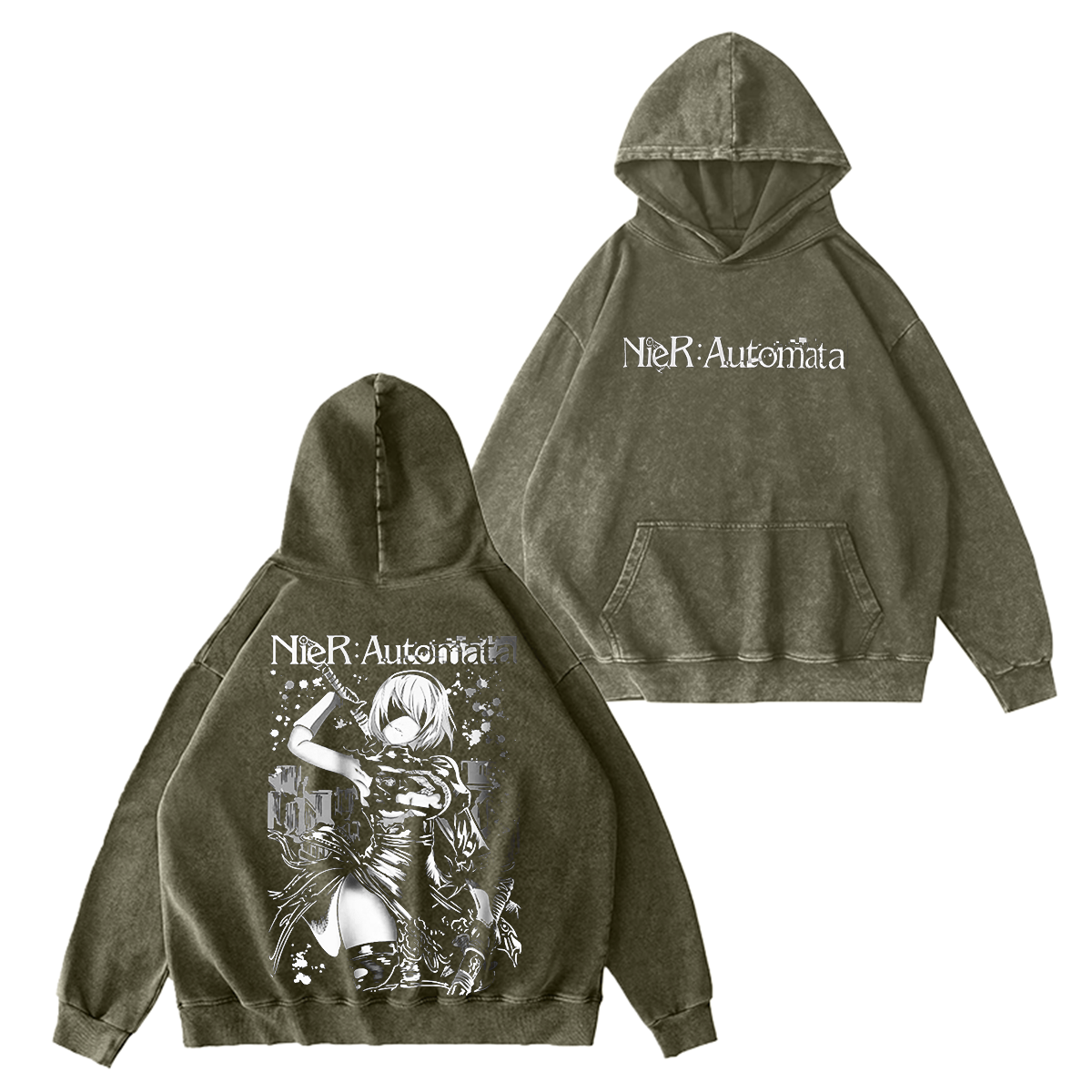 NieR: Automata Vintage Washed T-shirt/Crewneck/Hoodie