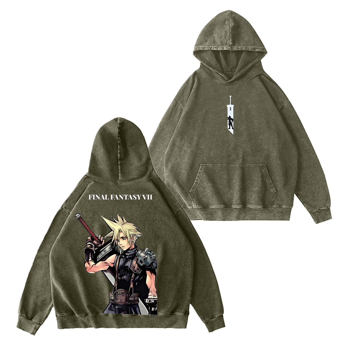 Final Fantasy VII Vintage Washed T-shirt/Crewneck/Hoodie