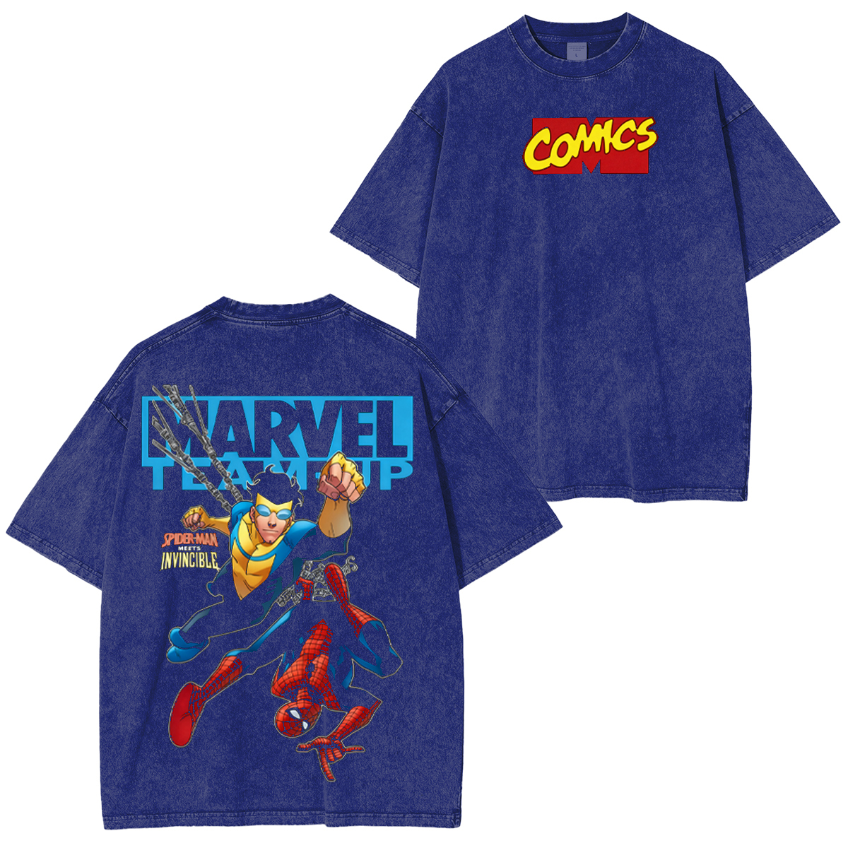MARVEL TEAM UP Washed T-shirt/Crewneck/Hoodie