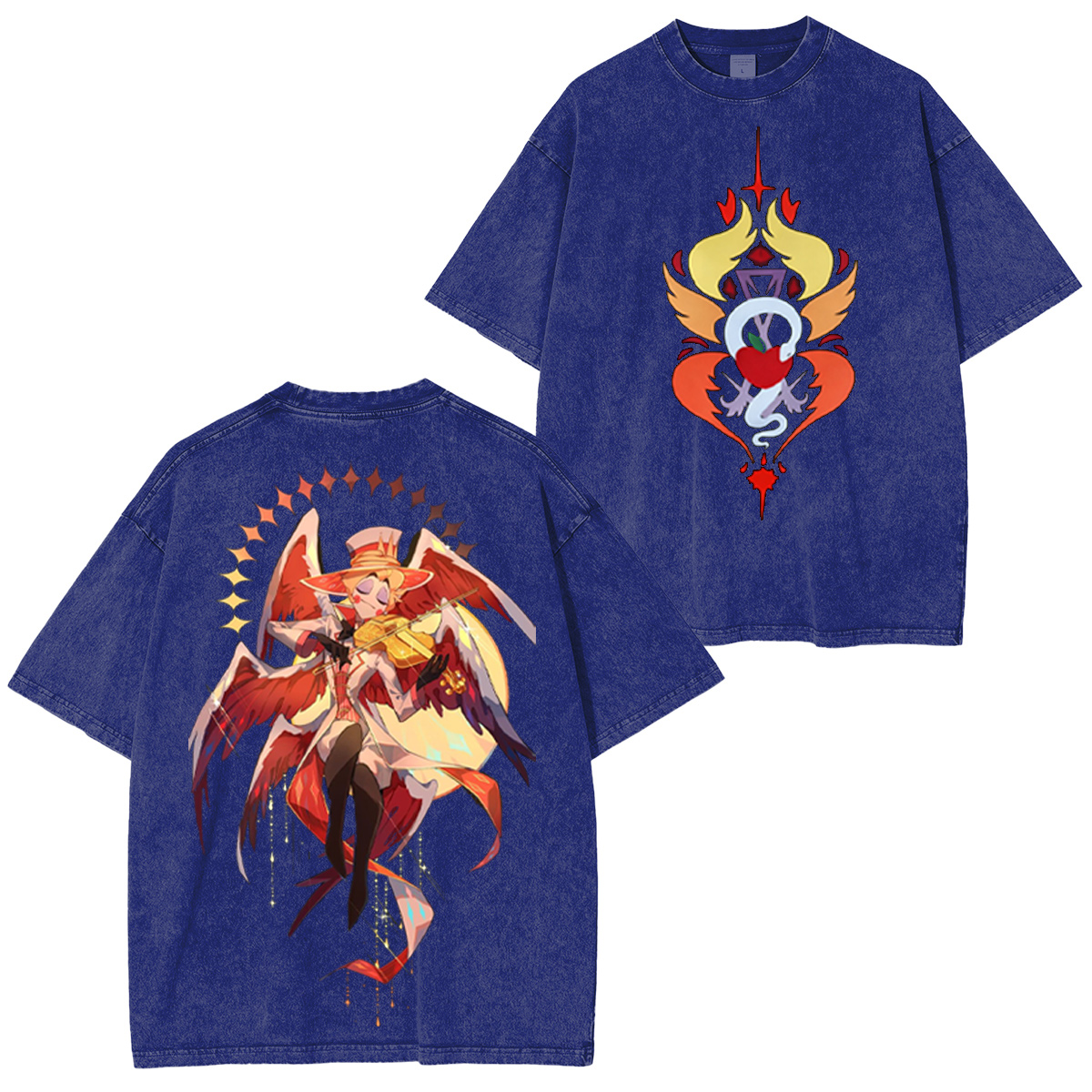 Charlie x Lucifer Hazbin Hotel Washed T-shirt/Crewneck/Hoodie