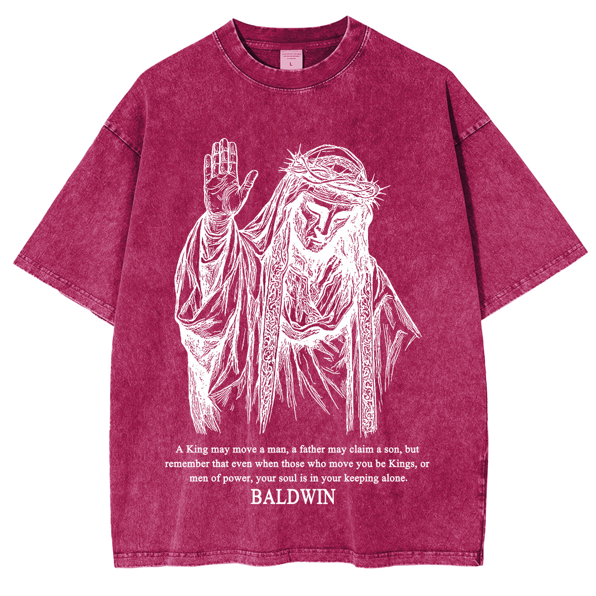 Baldwin IV never gave in to illness King of Jerusalem Washed Unisex T-Shirt