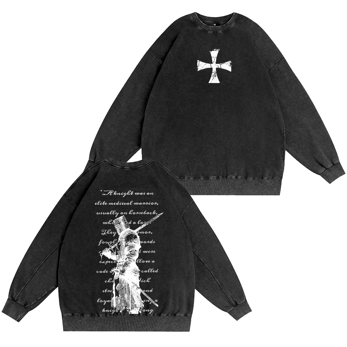 Crusader Knight Vintage Washed T-shirt/Crewneck/Hoodie