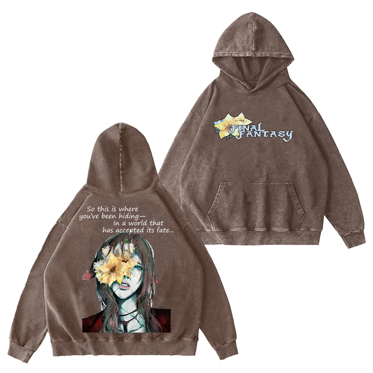 Final Fantasy Game Washed T-shirt/Crewneck/Hoodie