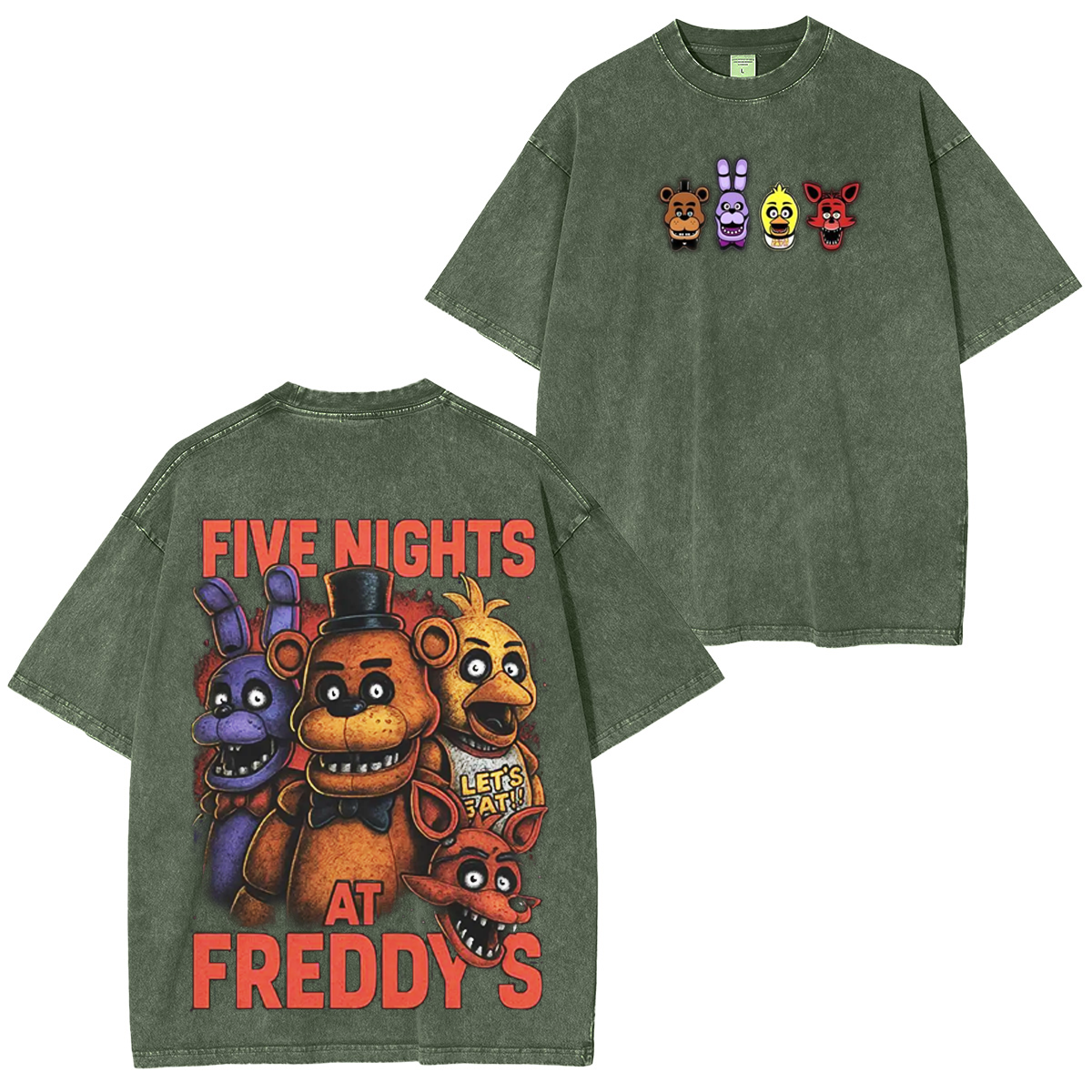 Five Nights at Freddy's Vintage Washed T-shirt/Crewneck/Hoodie