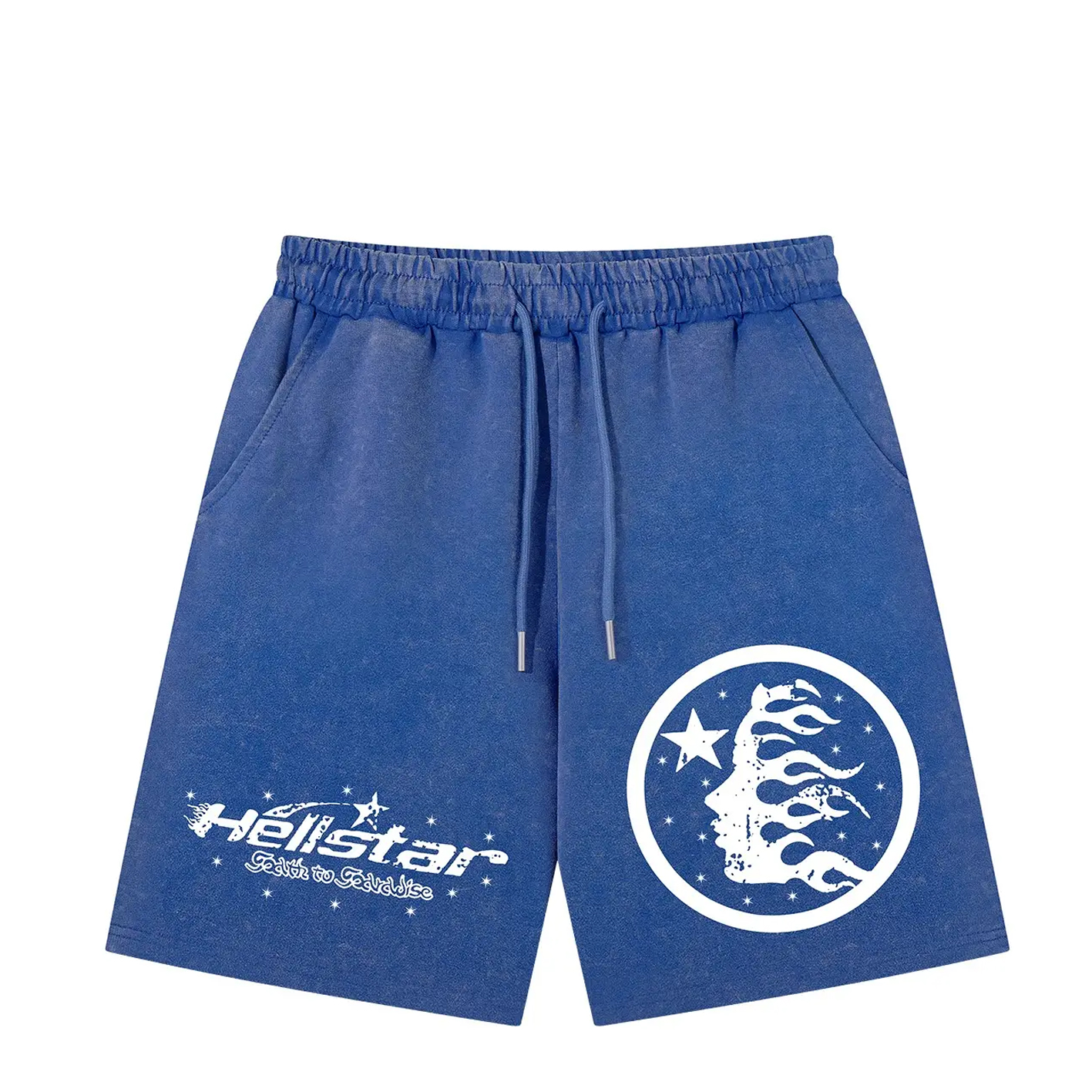 Hellstar Washed Shorts Loose Sports Shorts