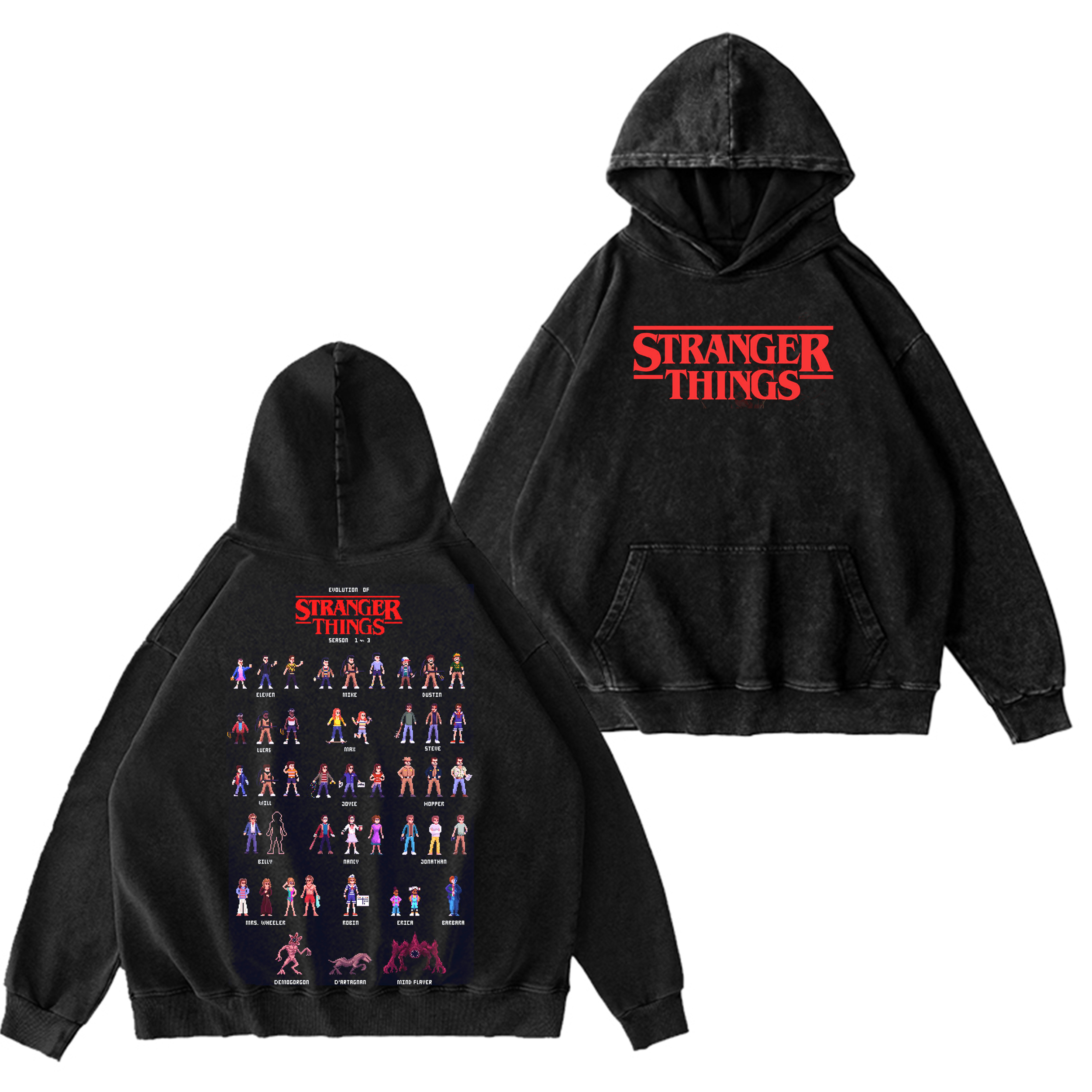Stranger Things 5 Unisex  Washed T-shirt/Crewneck/Hoodie