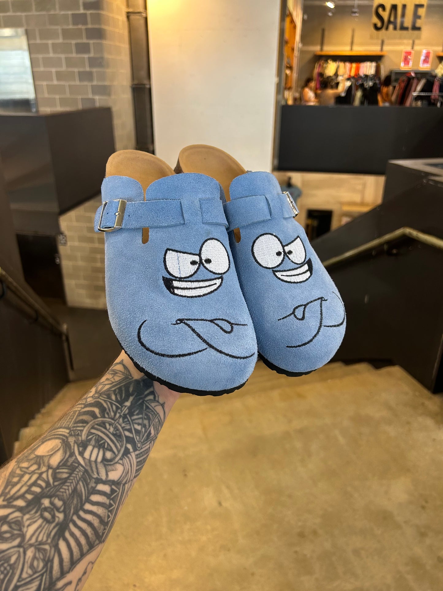 Fun CLOGS Unisex Boston Soft Footbed Suede Leather