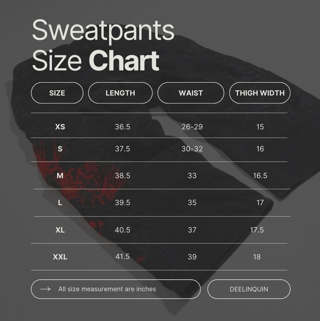 Centipede Sweatpants (PREORDER ALLOW 10-12 WEEKS PRODUCTION)