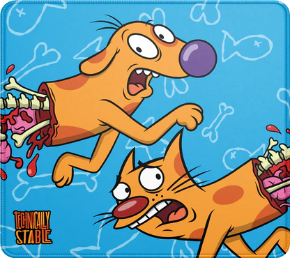 Mousepad Gamer Xl Nicktooms Cat Dog Mouse Pad