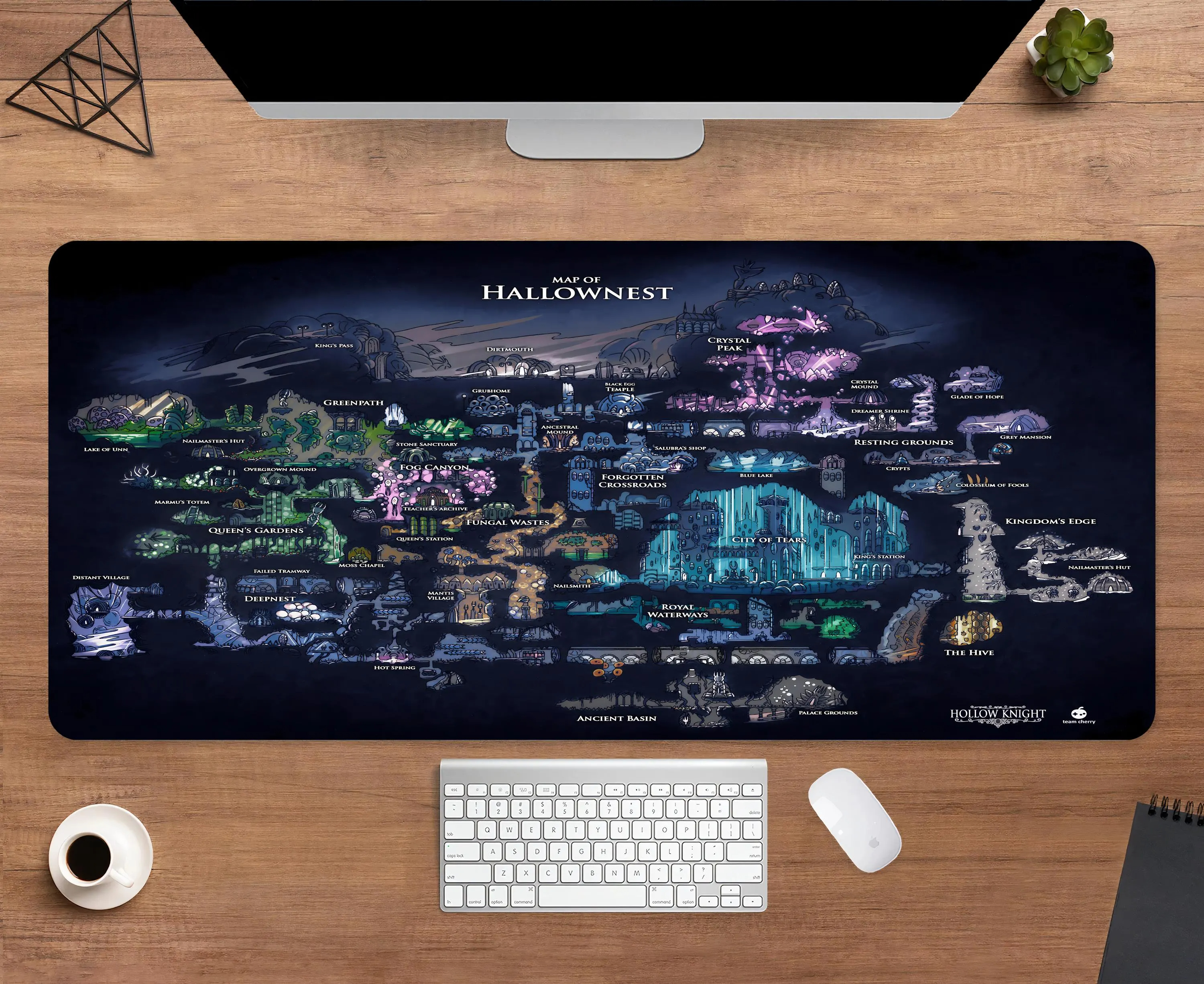 Hollow Knight Map Desk Mat