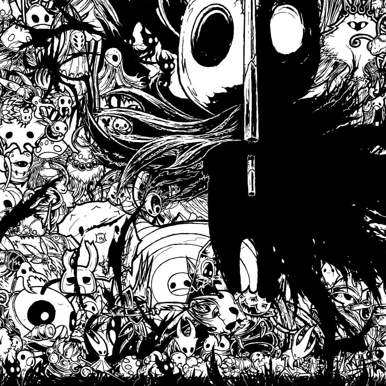 Hollow Knight Characters Desk Mat