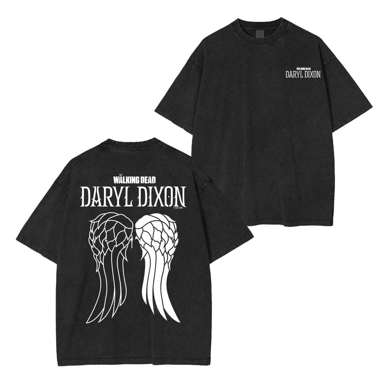 The Walking Dead Daryl Dixon Wings Unisex Washed T-Shirt