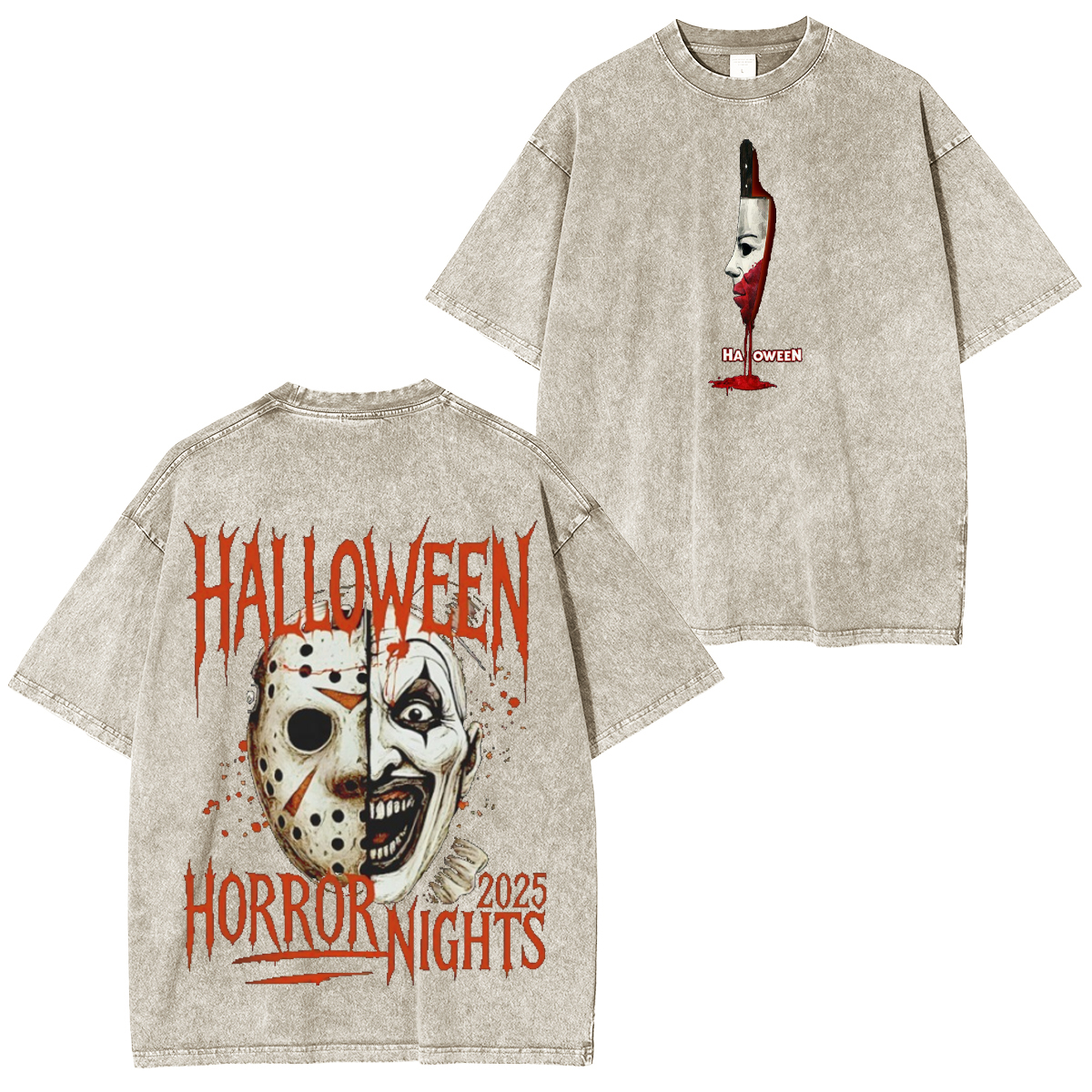 Haunted Vibes Only Unisex Washed T-Shirt